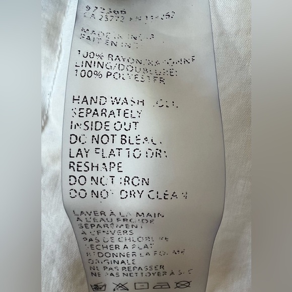 DEX Plus Size 2X Navy Dress, Lining, Beach Cover Up With White Embroidery - Picture 7 of 10